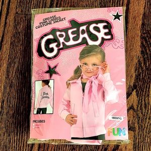 Grease Pink Ladies Costume Jacket with scarf